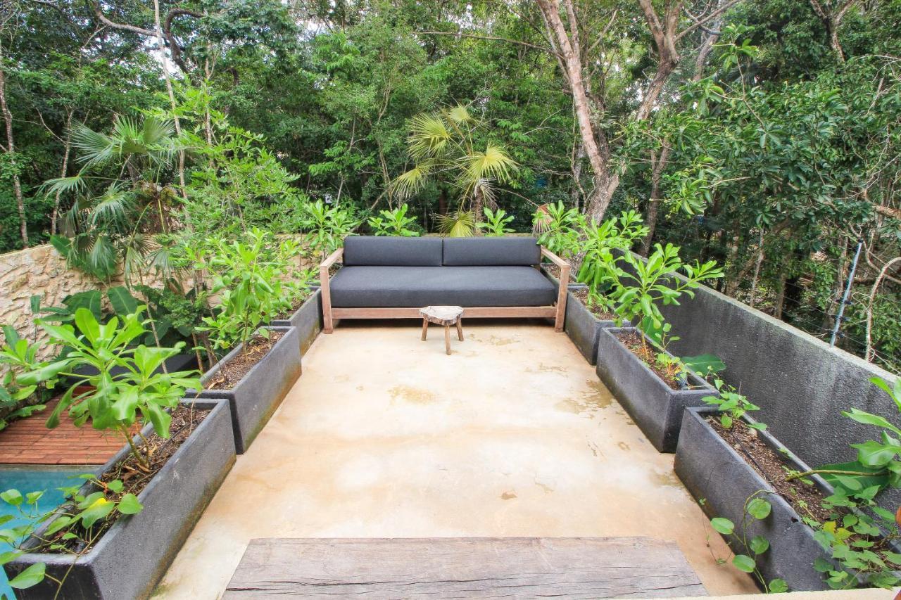 Elegant Boho Style Villa Jungle Views In Rooftop Deck & Outstanding Raw Pool In Holistika ตูลุม ภายนอก รูปภาพ